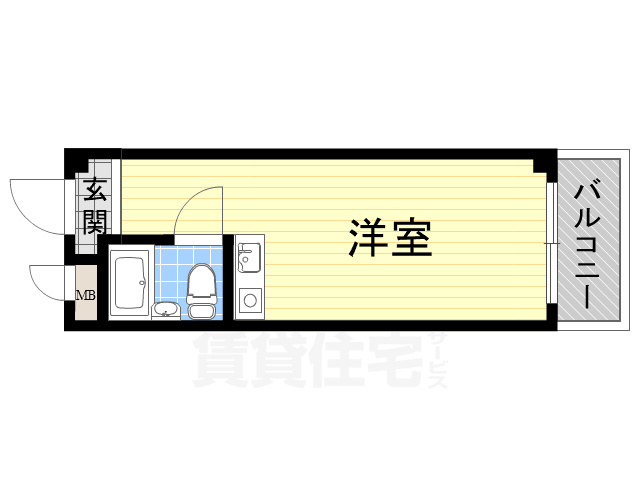 東大阪市東山町のマンションの間取り