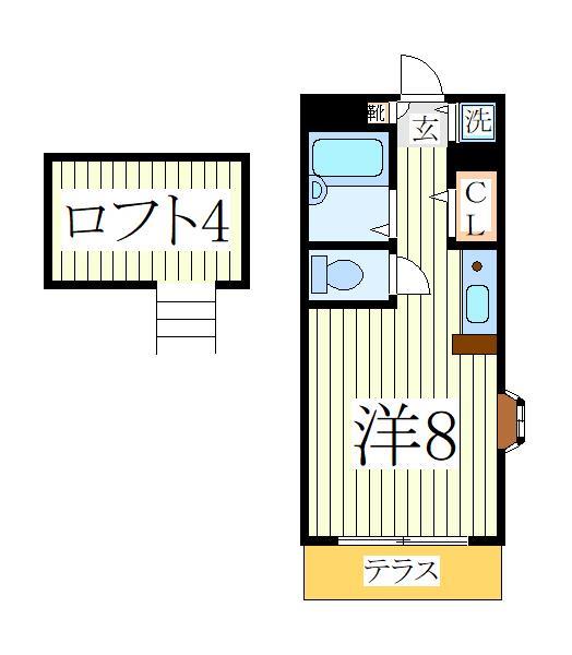 柏市加賀のアパートの間取り