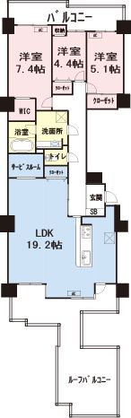 浦安市美浜のマンションの間取り