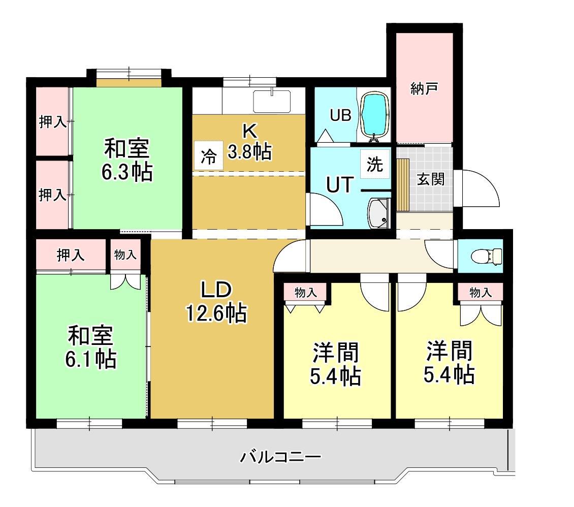 ドミール十條Ａの間取り