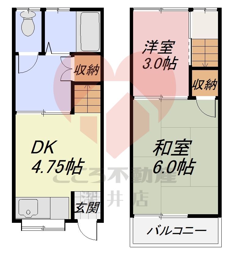 東大阪市岩田町５丁目戸建の間取り