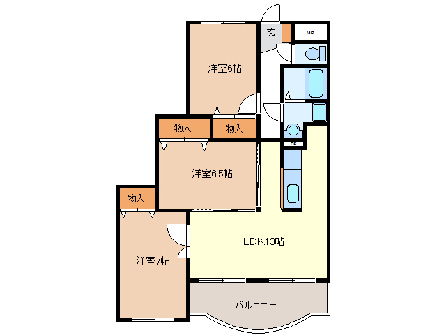 センチュリーヒルズの間取り