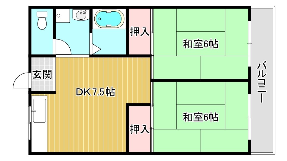 【ドリームハイツの間取り】