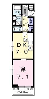 入間市大字下藤沢のアパートの間取り