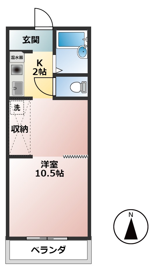 エストーレ清水の間取り