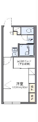 レオパレス新さっぽろIIIの間取り