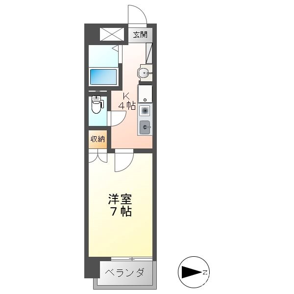 エトワール大島の間取り