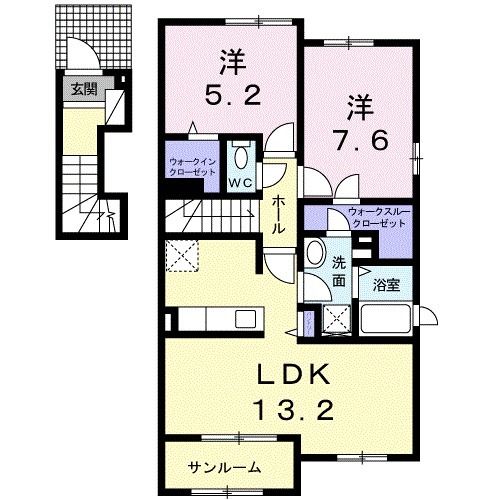 シャイネス　ナナの間取り