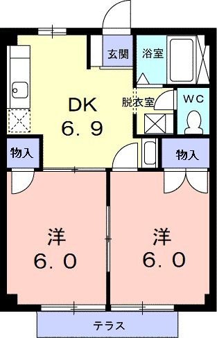 ニューシティ一森　IIの間取り