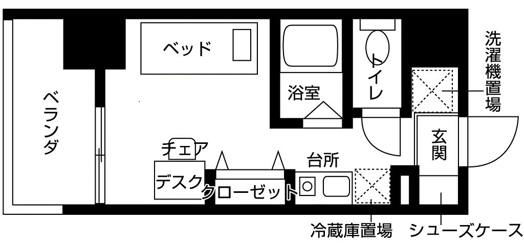 バウスクロス相模大野の間取り