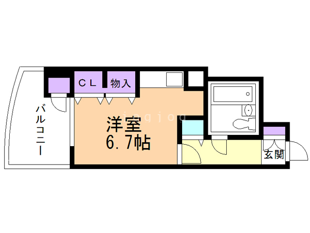 ライオンズマンション盛岡内丸の間取り