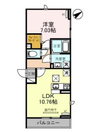 D-Place西飾磨　Abeliaの間取り