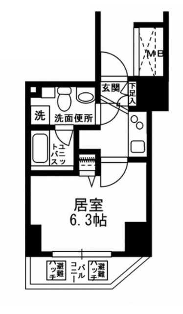 KDXレジデンス文京湯島の間取り