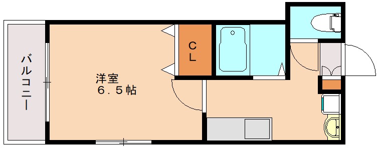 福岡市西区今宿駅前のアパートの間取り