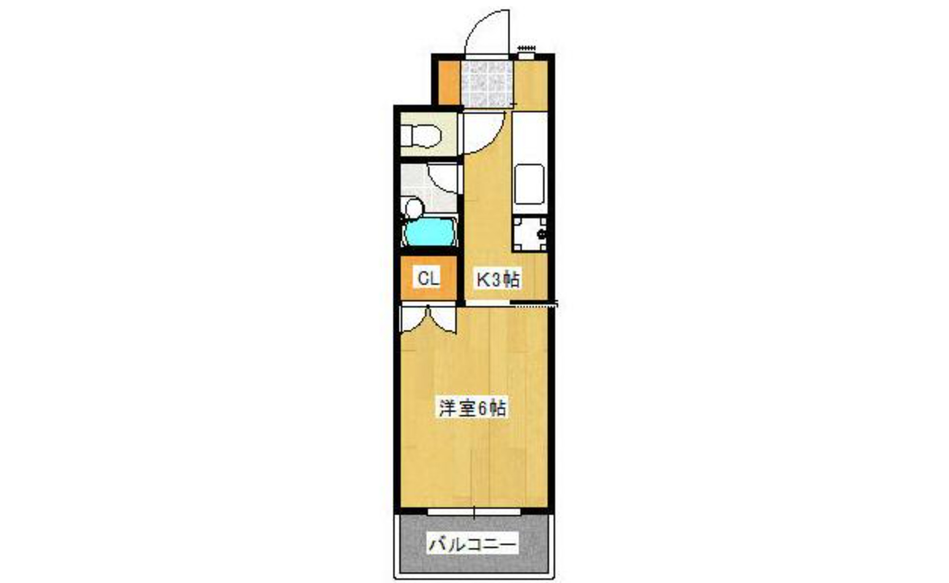 【福山市霞町のマンションの間取り】