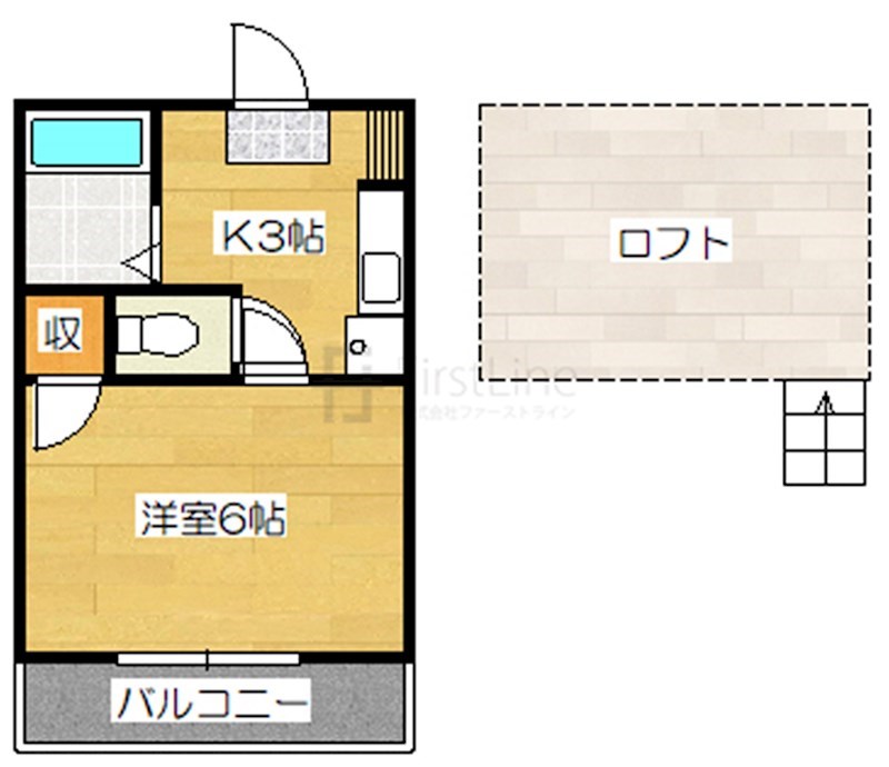 サンラーク三条　Bの間取り