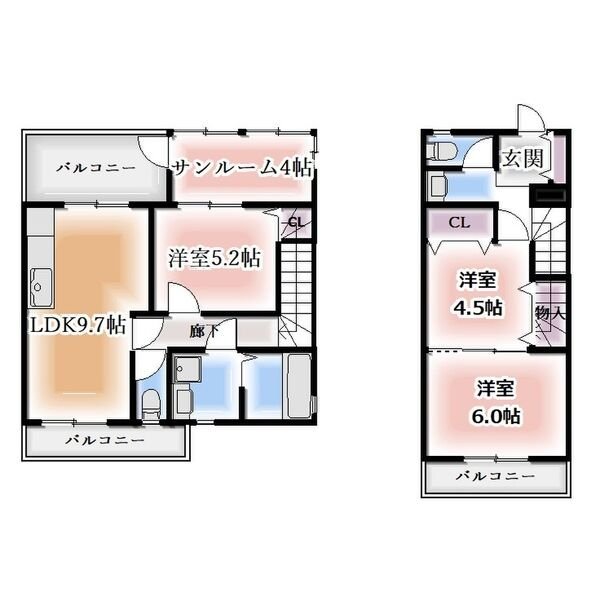 第1三駒ハイツの間取り