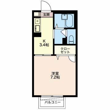 三重郡菰野町大字福村のアパートの間取り