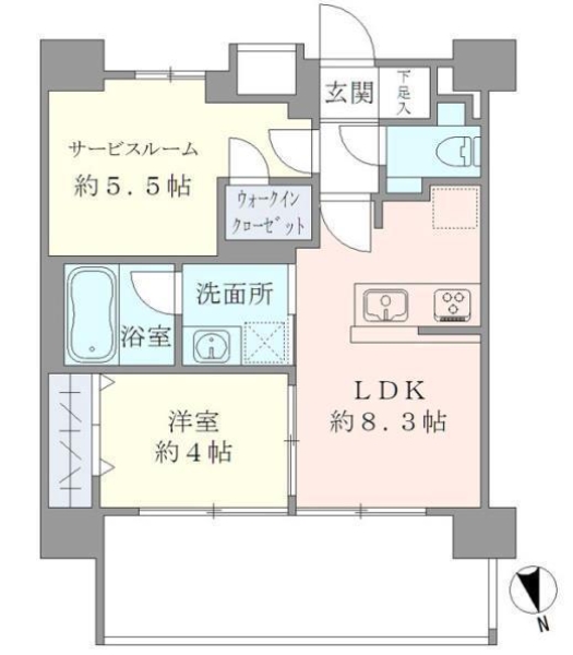 ＣＡＳＡ　ＥＳＴ　ＣＯＲＴＡの間取り