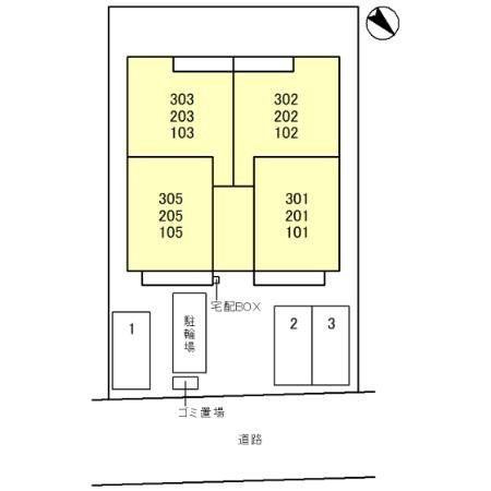 上尾市上町のアパートの建物外観