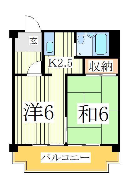 我孫子市白山のマンションの間取り