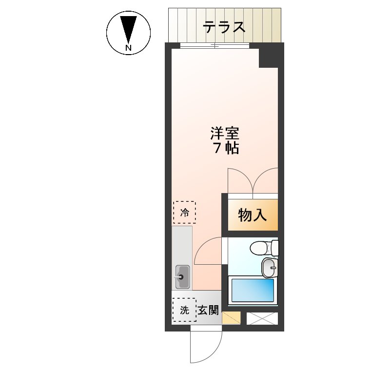 コーポすみれの間取り