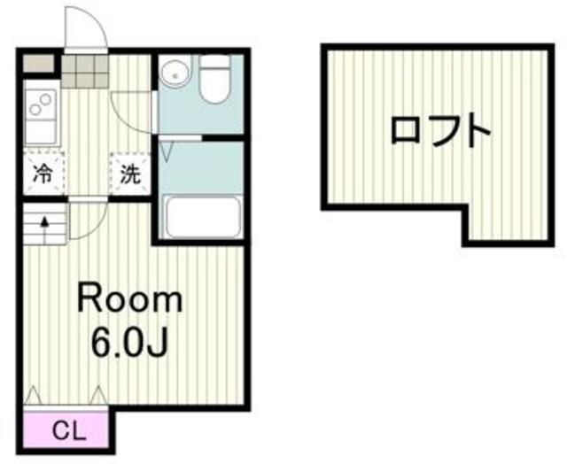 横浜市青葉区しらとり台のアパートの間取り