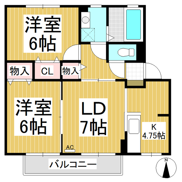 リビングタウン一番館の間取り