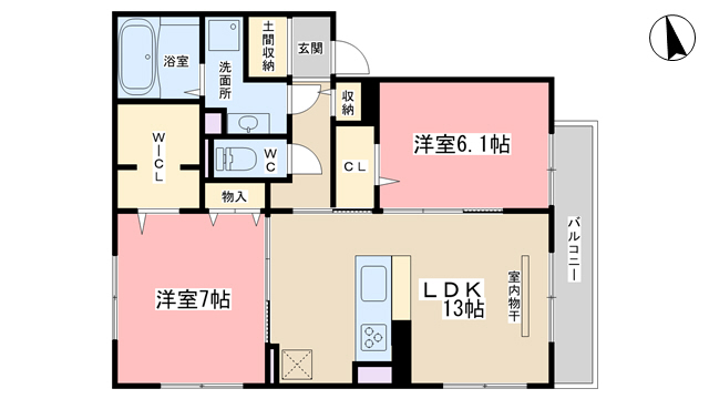 クレメントの間取り