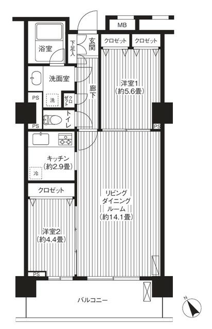 グランピラー高井戸の間取り