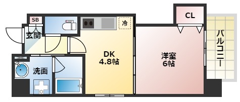 エスカーサ大阪阿倍野パークビューの間取り