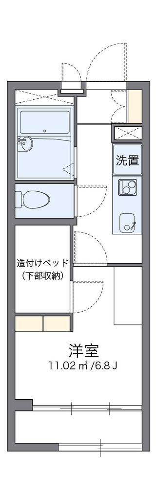 東大和市中央のアパートの間取り