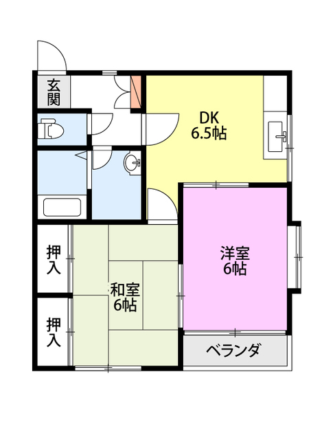 サンライズビラの間取り