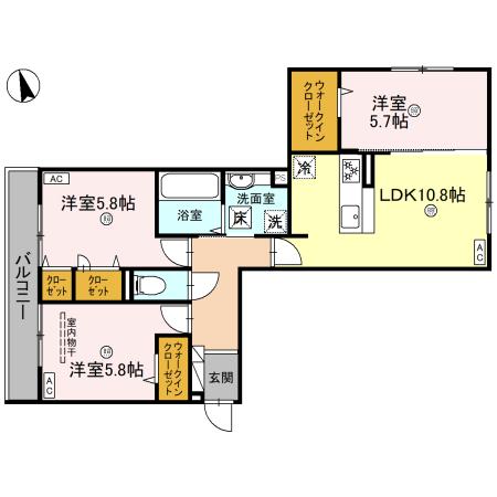 パサログランデ綾之町の間取り