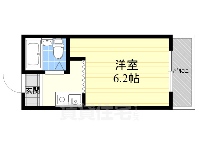 茨木市上中条のマンションの間取り