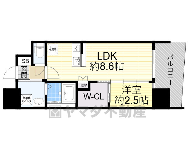 セレニテ新大阪ミラク弐番館の間取り