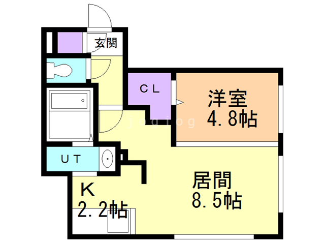 Ｆｏｒｔｕｎｅ　Ｔｅｒｒａｃｅ平岸の間取り