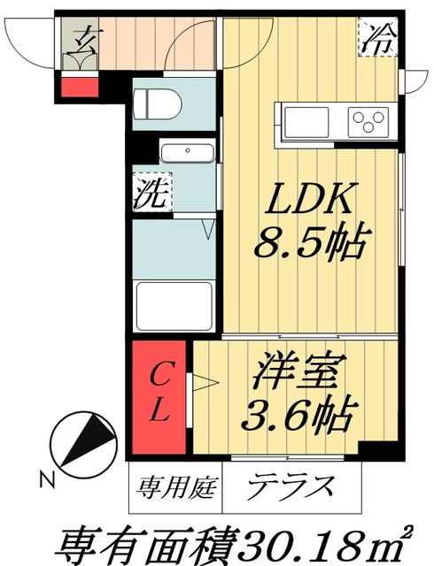 浦安市海楽のアパートの間取り