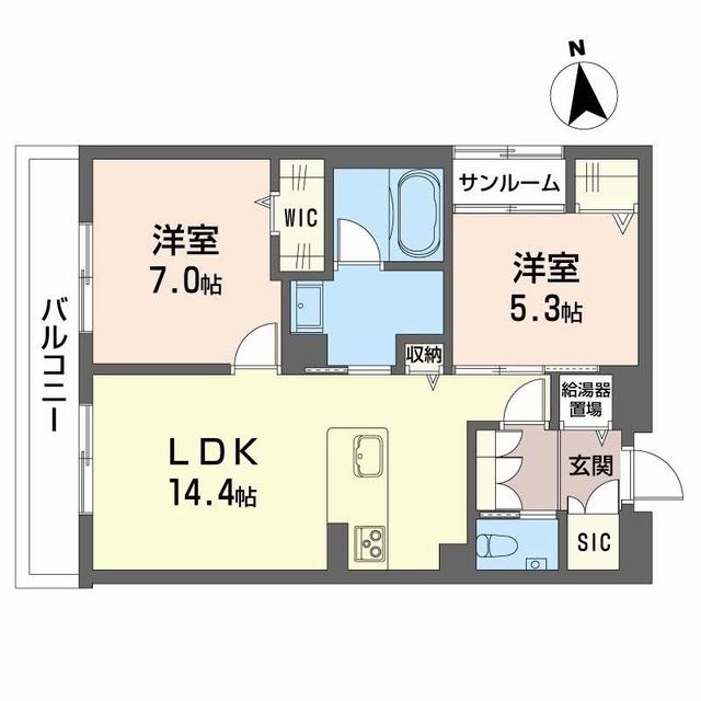 ポルターナIの間取り