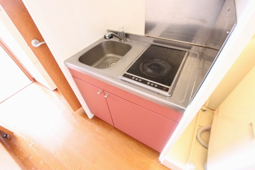 キッチン　写真は別号室のものです。