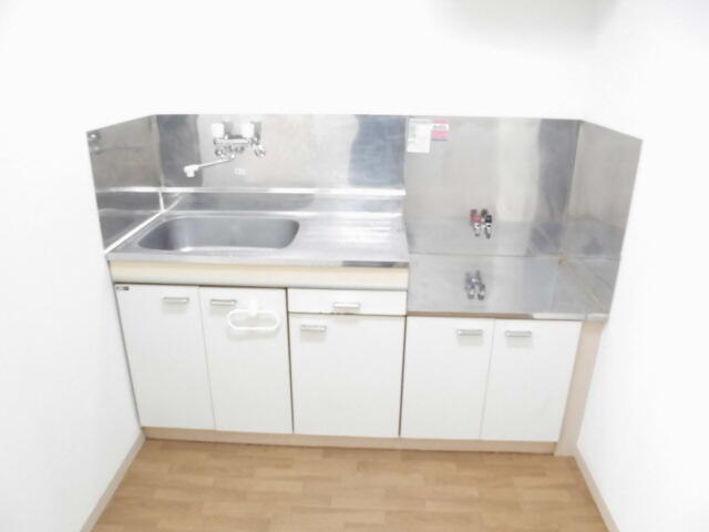 キッチン　２口ガスコンロ設置可能