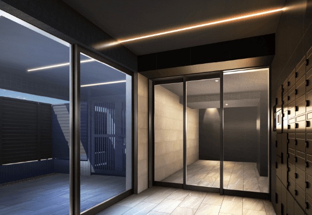 エントランス　お洒落な建物デザイン♪