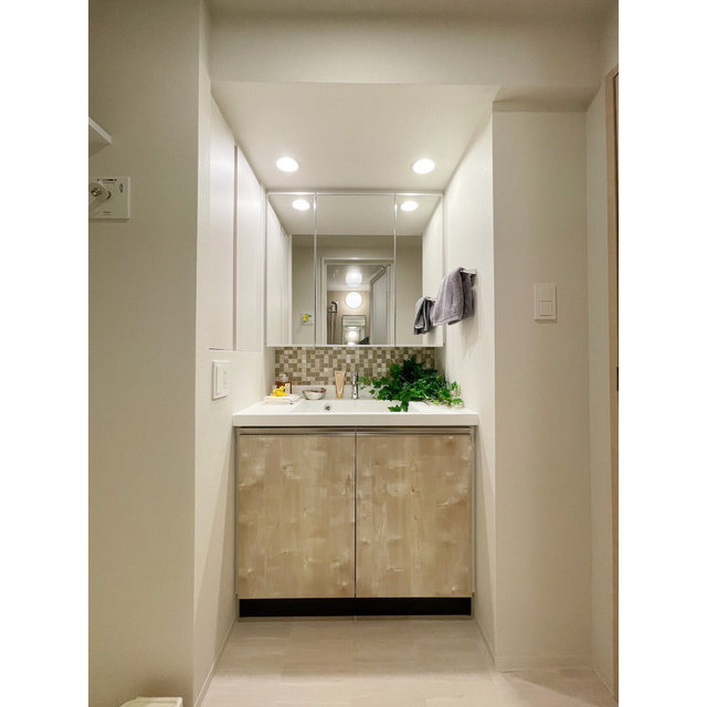 洗面設備　家具・家電の備え付けはありません