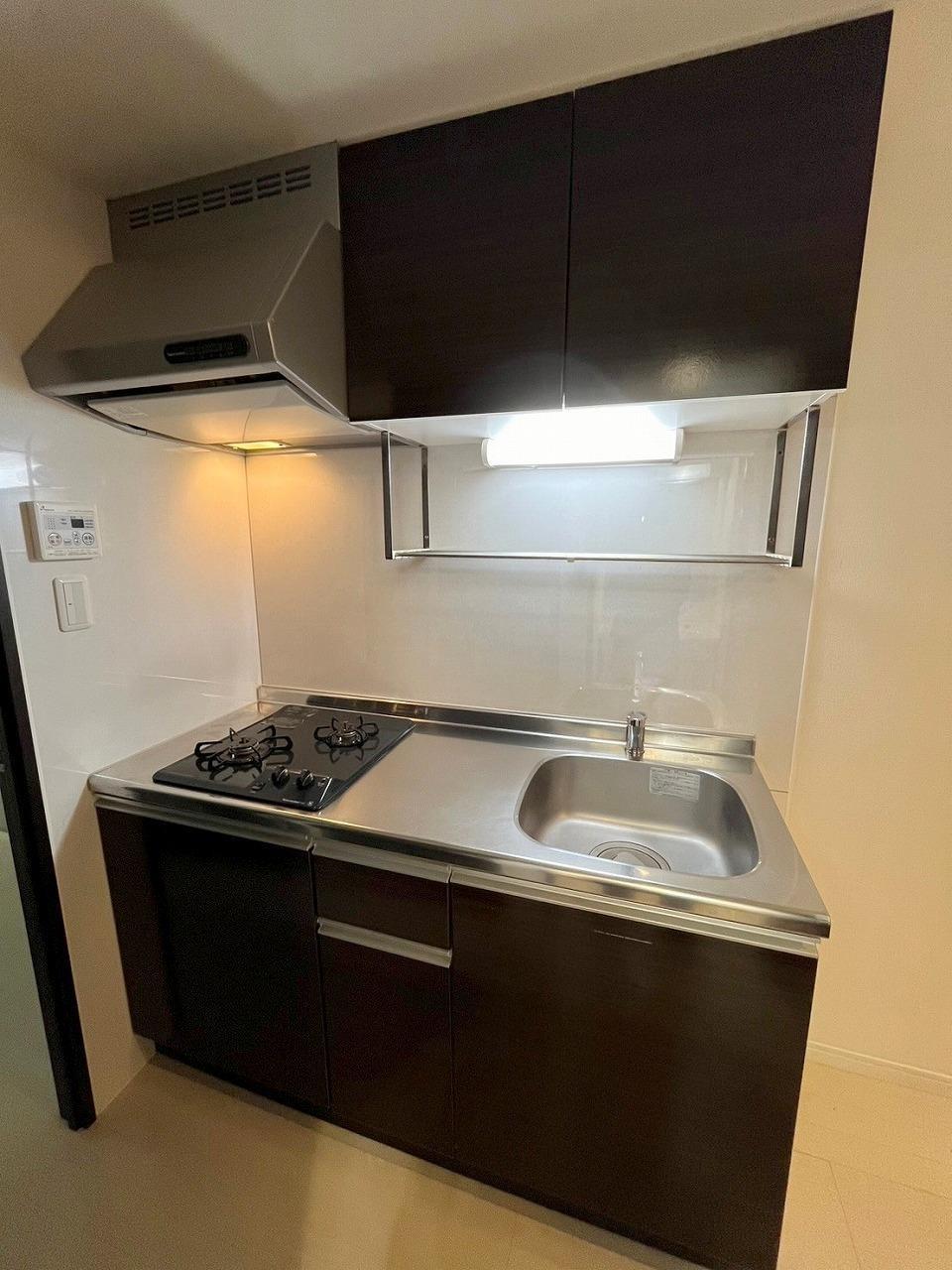 キッチン　キッチン　2口ガスコンロ付き