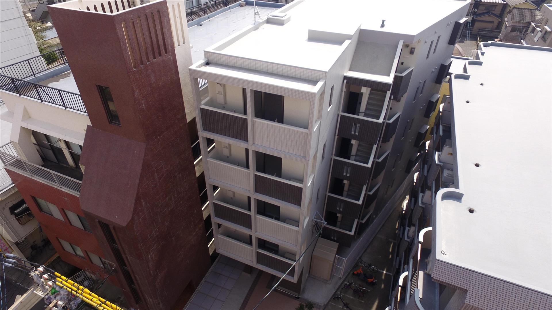 建物外観　ドローン撮影の外観