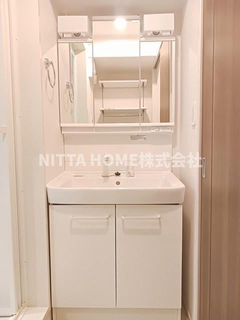 洗面設備　独立洗髪洗面台を設置済みです★