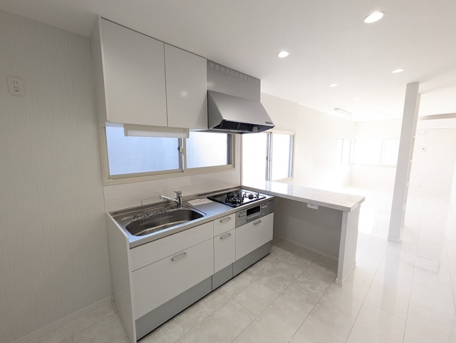 キッチン　ガスコンロ設置済みです