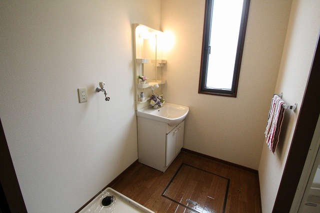 洗面設備　備品は付きません