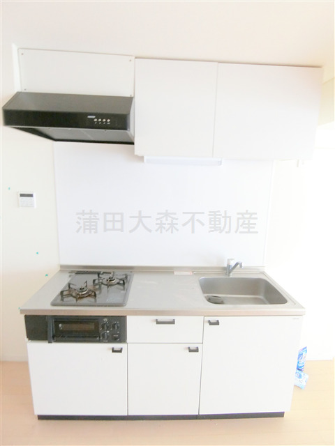 キッチン　２口ガスシステムキッチン