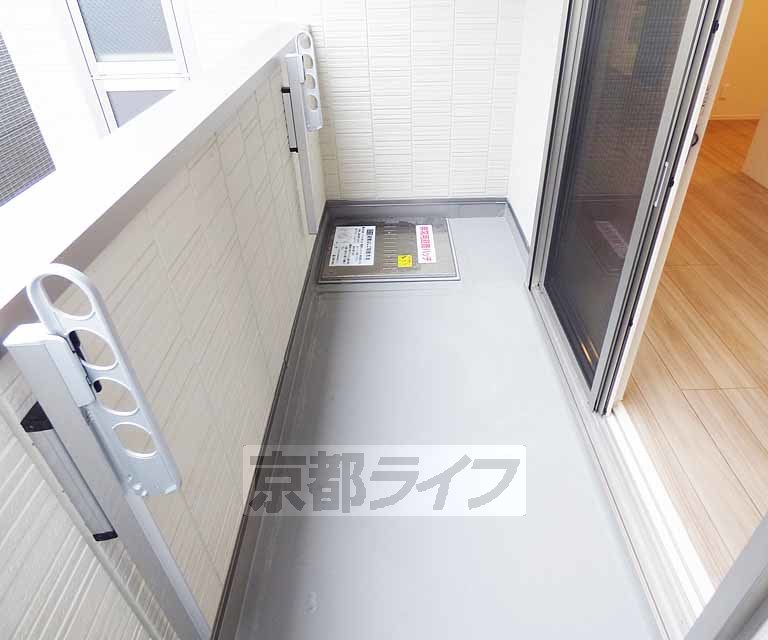 バルコニー　洗濯物も沢山干せます！